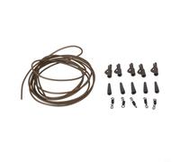 Kit de construction pour carpe avec clips pivotants, queues en caoutchouc et 2 m intérieur 1 mm extérieur 2 mm tube PVC