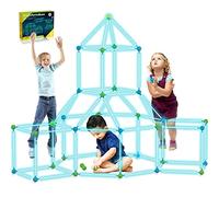 Kit De Construction pour Enfants 85 Pièces Brillent dans Le Noir Jouets De Construction De Fort d'air pour 4 5 6 7 8 9 Ans Et Plus Garçons Filles Bricolage Amusant Tunnels De Construction 85pcs