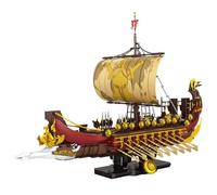 Kit de construction pour un bateau de guerre à voile antique avec support d'exposition (3043)