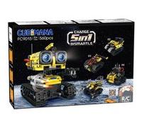 Kit de construction robotique HOGOKIDS Cubimana 5-en-1 560 pièces ABS 2,4 GHz Jaune G