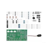 Kit de construction robuste vert 9 V multifonction à souder léger activé par le son pour quad circuit imprimé pour apprentissage STEM étudiant (B)