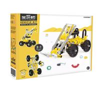 Kit de construction THE OFFBITS Chargeuse sur pneus Boîte de construction métallique jaune
