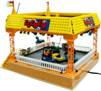 Kit de construction, thème parc d'attractions, briques autobloquantes, avec instructions