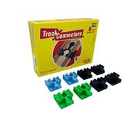 TOY2 Connecteurs de rails – Kit 8 pièces – Compatibles Brio & Duplo – Bois durable