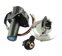 Kit De Contacteur D'allumage Et Bouchon Réservoir D'essence Pour YBR125 2005 2006 2007 2008 2009 Avec 2 Clés Assemblage serrure d'allumage