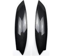 Kit de Contour de phares en Deux Parties pour Volkswagen Golf 5 MK5/GTI R 2005-2007 Comprenant Une Garniture de Protection de Contour de phares Noir Brillant (Finition Standard/Fibre de Carbone)