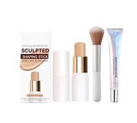 Kit De Contouring Avec Pinceau Pour Femme - Maquillage Du Visage Longue Tenue Pour Sculpter Et DéFinir Les Contours (couleur de peau)