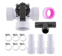 Kit De Contournement De Chauffage Solaire De Piscine - Ensemble De Plomberie En PVC Durable, Composants D'installation Faciles | Contrôle De Débit Réglable Pour Les Systèmes De Chauffage Solaire, Comp