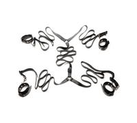 Kit De Contrainte En Cuir Strict, Noir, 1 Compte