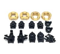 Kit de contrepoids en laiton pour pièces de voiture télécommandées MJX H8H YiKong 1/10 YK4102 4103 4104 4106 4082-83 (noir)