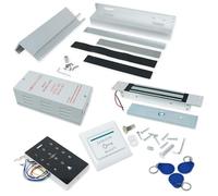 Kit de contrôle d'accès Complet pour Porte d'entrée avec Serrure de Porte magnétique dissimulée de 280 kg et Support UL