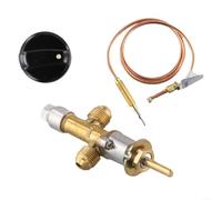 Kit de contrôle de gaz pour foyers au GPL - Valve de propane avec protection contre les défaillances de flamme - Réparation de chauffage de foyers extérieurs