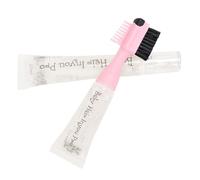 Kit de contrôle des bords des cheveux, 10ml de gel capillaire avec kit de gel capillaire avec brosse, 20ml de gel capillaire de remplacement, longue durée et tenue extrême pour les femmes, total 30ml