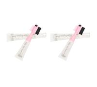 Kit de contrôle des bords des cheveux, 2pcs 10ml de gel capillaire avec kit de gel capillaire avec brosse, 2pcs 20ml de gel capillaire de remplacement, longue durée et tenue extrême pour les femmes
