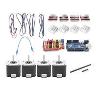 Kit de Contrôleur CNC D'imprimante 3D, Pour R3 Kit 4401 A4988 Jeu de Pilotes de Moteur Pas à Pas DC12 à 36 V Accessoires D'imprimante 3D CNC Shield 3.0 Compatibles avec GRBL