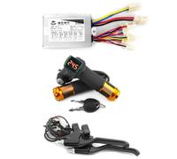 Kit de contrôleur de moteur brossé 36V 48V 800W avec levier de frein en aluminium d’accélérateur d’interrupteur à clé pour vélo de scooter électrique (Kit d’accélérateur Braker Key, 48V 800W)