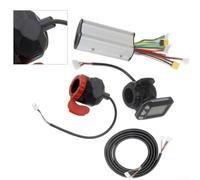 Kit de contrôleur de scooter électrique 24 V 36 V avec écran LCD et bouton d'interrupteur d'accélérateur pour systèmes de moteur 250 W 350 W Pièces de rechange (36 + câble de données)