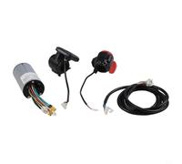 Kit de contrôleur de scooter électrique avec écran LCD et jeu de freins, module pilote de moteur sans balais 24 V 36 V, en fibre de carbone pour roues pouces (24 V 250 W + câble de données)