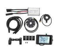 Kit de contrôleur de scooter électrique, contrôleur d'eau 15 A avec compteur d'affichage LCD10H et accélérateur au pouce 130X, kit de conversion complet pour moteur sans balais