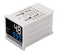 Kit de Contrôleur de Température PID, Thermostat Universel à Affichage Numérique AC100-240V avec Relais à Semi-conducteurs SSR, Prise en des Thermocouples K, J, E, N (48 x 48