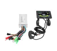 Kit de contrôleur de vélo électrique 17A 3 Mode onde sinusoïdale LCD écran couleur compteur contrôleur de moteur ABS en alliage d'aluminium pour les amateurs de conversion de