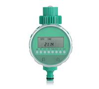 Kit de contrôleur d'irrigation de minuterie d'eau de jardin 5 pièces, minuterie d'arrosage numérique automatique avec écran LCD et connecteur rapide en forme de Y pour serre de