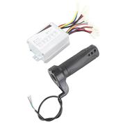 Kit de contrôleur E-Scooter, contrôleur brossé 24 V 500 W + Ensemble de contrôleur de poignée d'accélérateur de galvanoplastie de Ligne adapté pour Scooter de vélo électrique