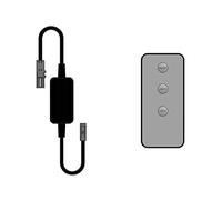 Kit de contrôleur sans fil LED avec télécommande pour systèmes 12-24 V, 36-72 W, intensité variable pour l'intérieur, longueur du câble 150 mm, veau