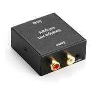 Kit de conversion audio numérique en analogique 2 RCA, 1 entrée jack/optique, 1 entrée coaxiale, câbles fournis