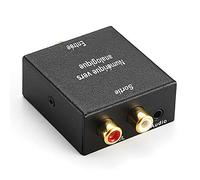 Kit de conversion audio numérique en analogique 2 RCA, 1 entrée jack/optique, 1 entrée coaxiale, câbles fournis