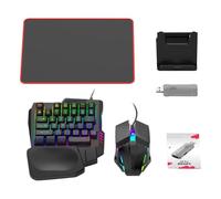 Kit de conversion clavier-souris - Interface de type C, système de prise en charge double-appareils, synchronisation d'entrée stable, outil de contrôle de jeu compétitif | Dispositif d'optimisation du