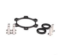 Kit de conversion d'adaptateur de moyeu avant pour fourches de suralimentation axe traversant de 15 mm x 100 mm à 110 mm en alliage d'aluminium usiné CNC avec vis et joints (100-110 mm)