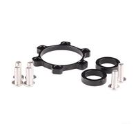 Kit de conversion d'adaptateur de moyeu avant pour fourches de suralimentation axe traversant de 15 mm x 100 mm à 110 mm en alliage d'aluminium usiné CNC avec vis et joints (142-148 mm)