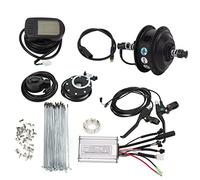 Kit de Conversion de Batterie Mavaol 48V 350W pour vélo, Moteur de moyeu à Traction arrière avec Panneau de Commande LCD5 pour VTT (pour Rayons de Jante de 24 Pouces)