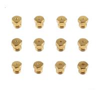 Kit de conversion de buses de gaz en laiton 36 pièces M6 x 0,75 mm pour appareils propane en fours de rénovation au gaz naturel (sac)