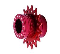 Kit de Conversion de Cassette de vélo à Vitesse Unique Shimano 18 Dents (Rouge)