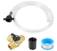 Kit de conversion de chauffe-eau pour camping-car avec valve en laiton et composants de tuyau pour l'intégration du système d'hivernage et de plomberie