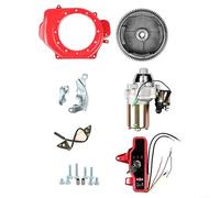 Kit de conversion de démarrage électrique pour GX200, 168F, 170F, 7.5HP, ensemble complet de volant d'inertie en métal avec couvercle de ventilateur de charge de moteur de démarrage et carte de