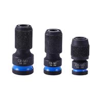 Kit de conversion de douilles pour mécanicien professionnel - Adaptateur de douille rétractable - Trois tailles 1/2" à /4" 3/8" à /4" / 4" à 10,2 cm