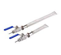 Kit de conversion de fût de cloison sans soudure en acier inoxydable 304, 1 ensemble de robinet à bille de 1/2 "avec écran Bazooka de 15CM ou 30CM, purée de bière(NO.1 8mm)