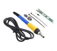 Kit de conversion de poignée à souder 907 à T12, adaptateur léger et ergonomique pour fer à souder STM32 numérique pour station, compatible avec les pointes T12 (bleu)