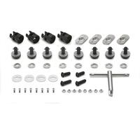 Kit de conversion de porte-valise latérale GIVI dans le porte-valise latéral Rapid Fitting, pour différents types de véhicules. Modèles (voir ci-dessous) Kit de conversion de porte-sacoches latérales