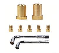 Kit de conversion de propane pour sèche-linge - Convertisseur de gaz naturel en propane liquide pour sèche-linge - Ensemble de buses de gaz LP 7 pièces avec orifice en cuivre avec instructions