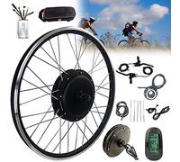 Kit de conversion de roue avant de vélo électrique, moteur à rayons sans engrenage sans balais pour une meilleure expérience de conduite