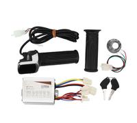 Kit de conversion de vélo électrique 24V 500W Contrôleur de vélos électrique Grip de gaz avec un interrupteur de bouton de commande de vitesse d'écran carré pour conversion de