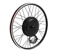 Kit de conversion de vélo électrique 26" 48 V 1000 W pour roue avant, kit de conversion de vélo électrique avec moteur à moyeu sans balais, sac de contrôleur, poignée d'accélérateur, poignée de frein