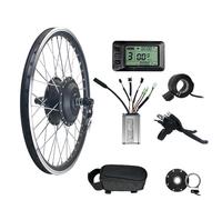Kit de conversion de vélo électrique 48 V 350 W Moteur de roue avant sans balais avec contrôleur KT et accélérateur pour vélos de montagne et de route. Améliorez votre conduite
