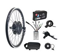 Kit de conversion de vélo électrique 48 V 350 W Moteur sans balais Roue avant avec contrôleur KT et accélérateur pour VTT