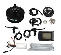 Kit de conversion de vélo électrique 48 V 500 W Kit de moteur d'entraînement arrière haute performance avec compteur d'affichage M3 pour bricolage vélo électrique scooter (Pour rayons de jante de 24