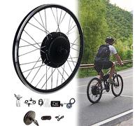 Kit de conversion de vélo électrique 500 W pour VTT et vélos de route, moteur de roue avant de 61 cm, écran LED, contrôleur intelligent, 48 V - Améliorez votre conduite